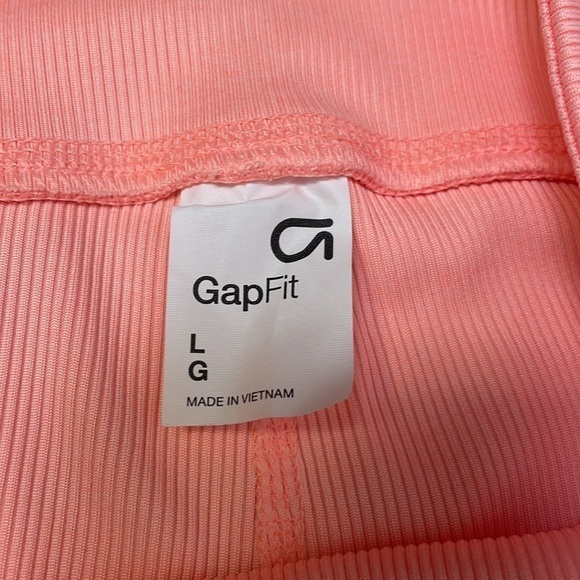 Nwt GapFit Brushed Tech Jersey Peach Biker Shorts Sz Large - Picture 5 of 7